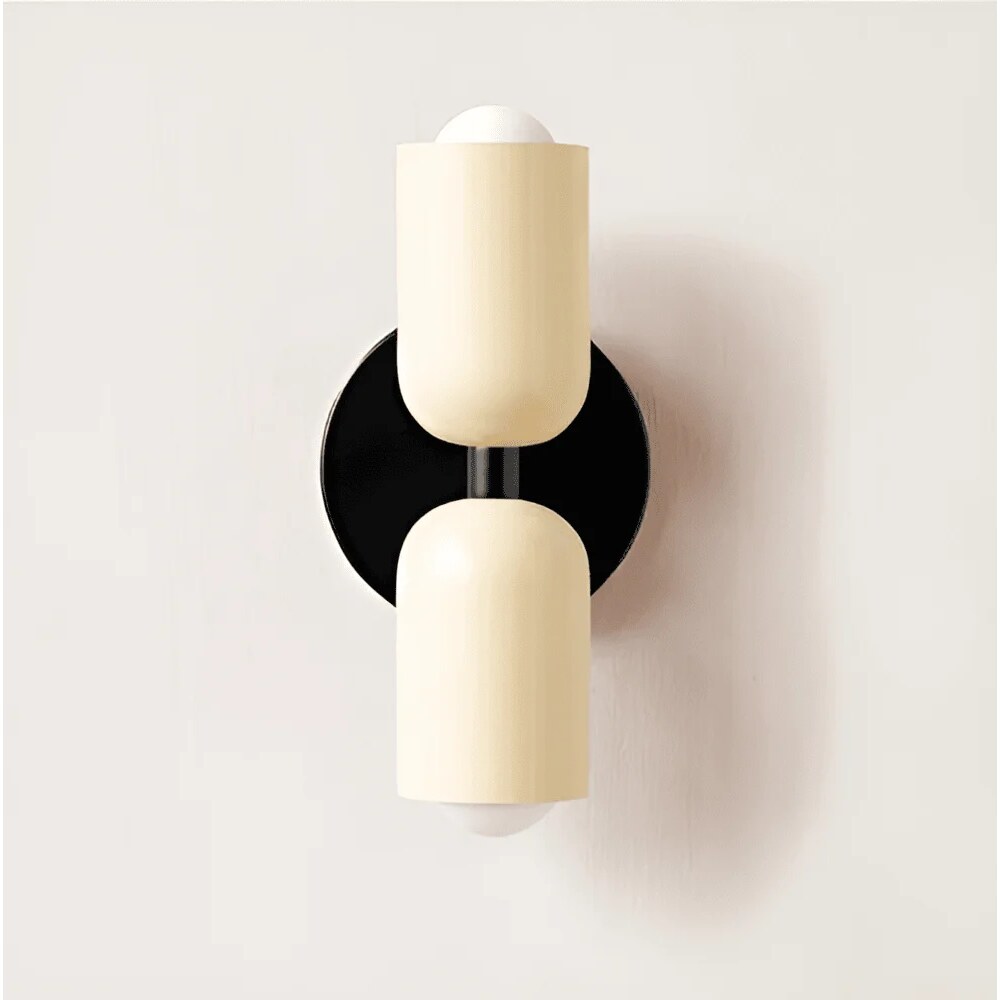 Double-Sided Capsule Wall Light – round backplate, multi-tone options