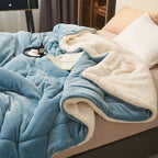 Double-Sided Sherpa Throw – flannel fleece and sherpa, machine washable