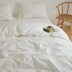 Duvet Cover Set – breathable cotton percale, reversible, hidden zip