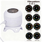 Dynamic LED Projection Lamp – rotating snowflake, USB-C powered
