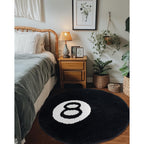 Eight Ball Round Rug