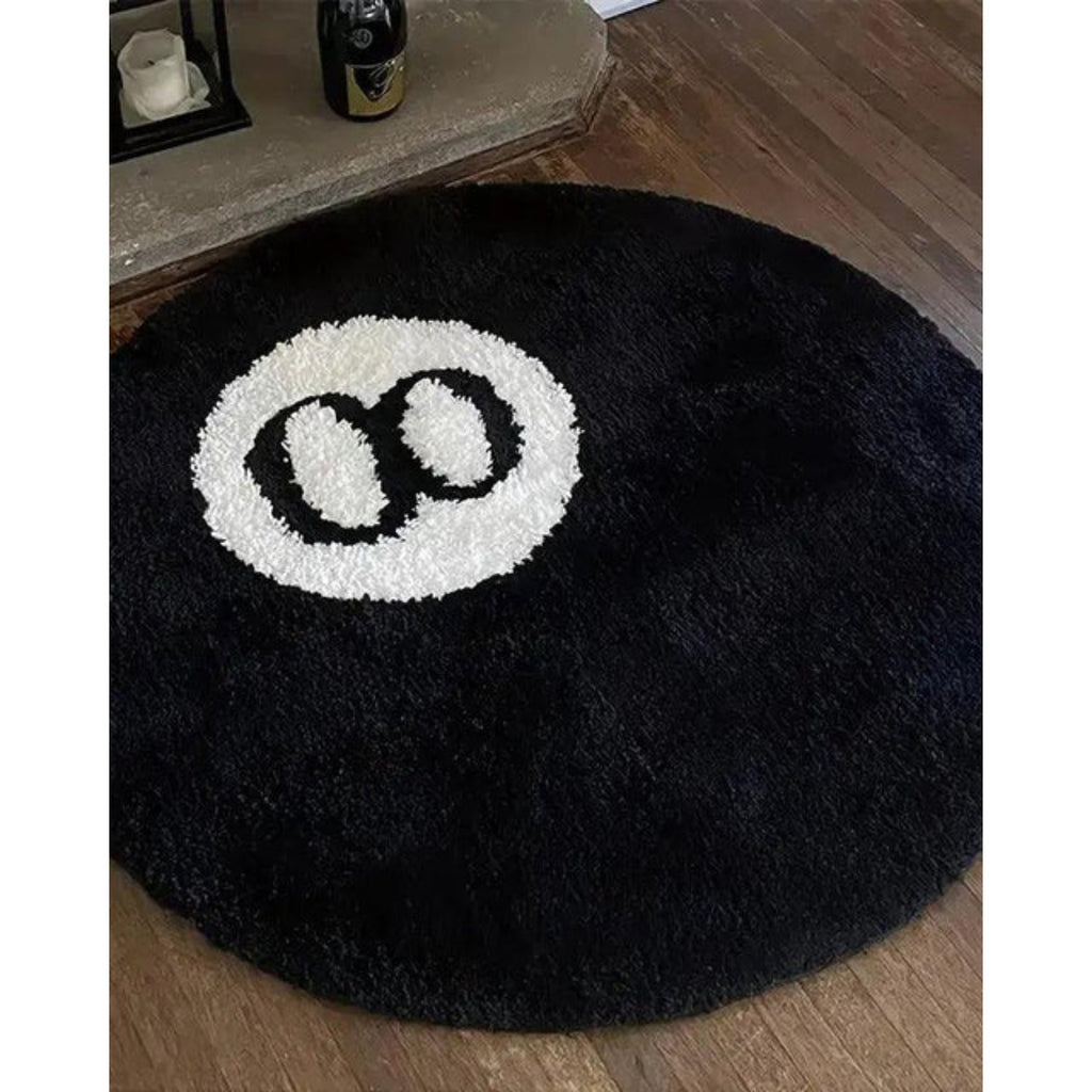 Eight Ball Round Rug