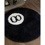Eight Ball Round Rug