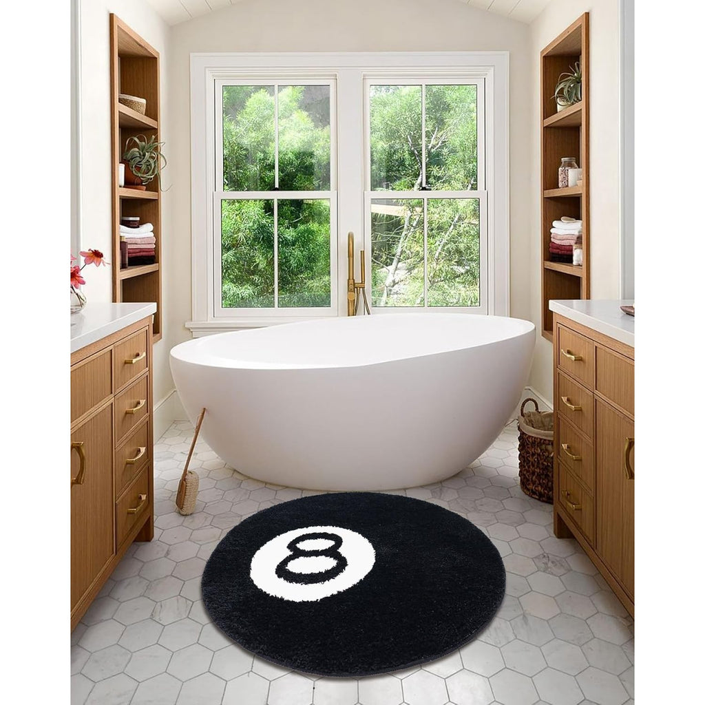 Eight Ball Round Rug