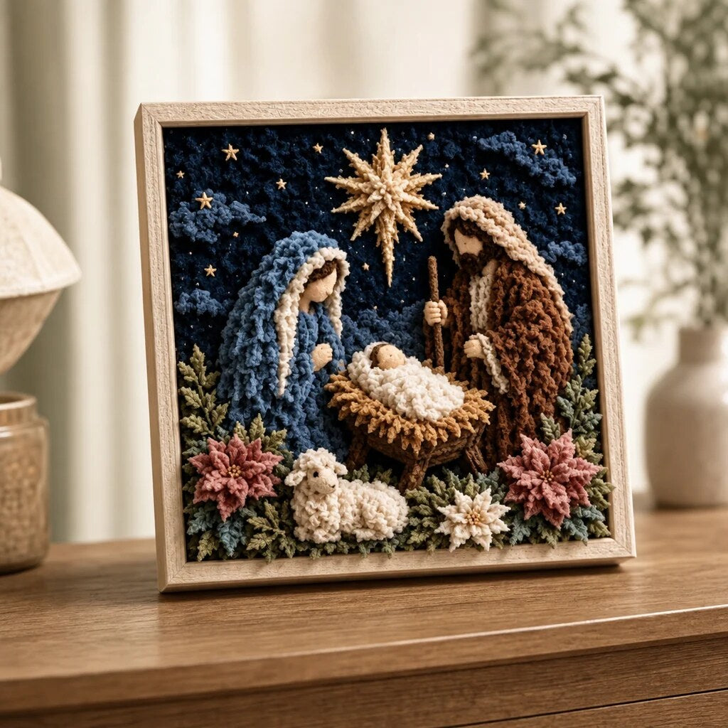 Fabric Tuck Art Kit – textured relief, six Christian designs