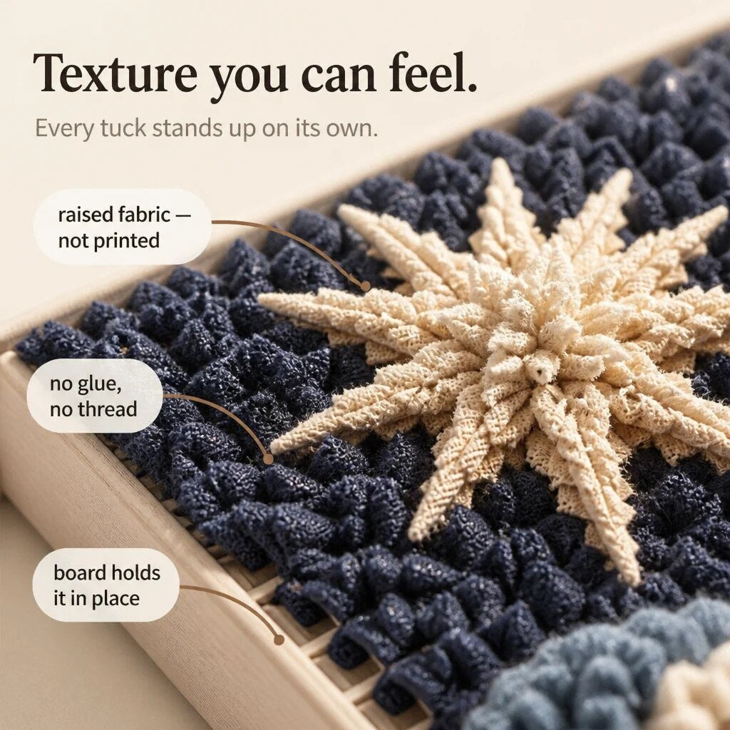 Fabric Tuck Art Kit – textured relief, six Christian designs