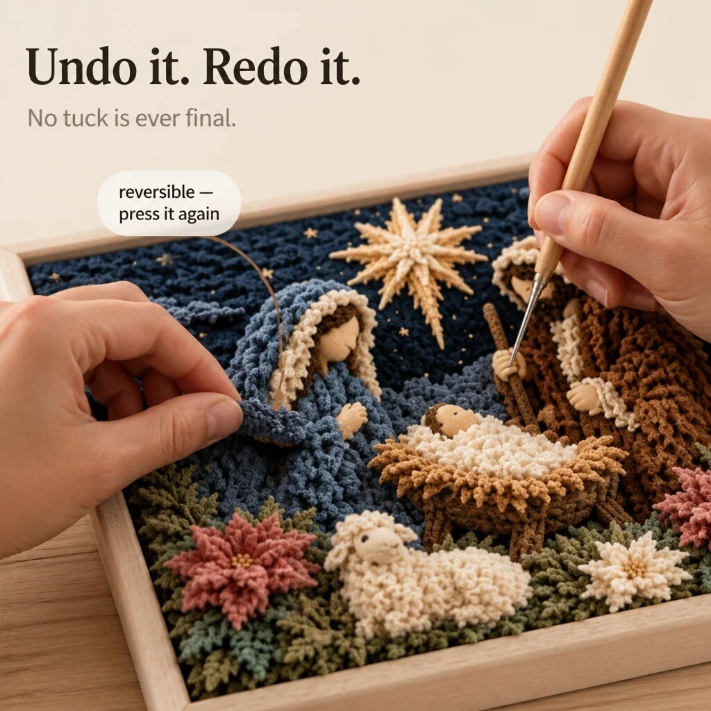 Fabric Tuck Art Kit – textured relief, six Christian designs