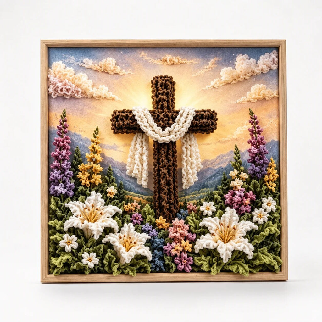Fabric Tuck Art Kit – textured relief, six Christian designs