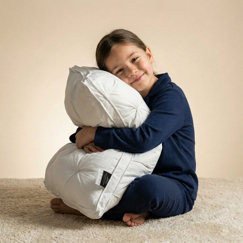 Feather pillow – goose filling, cotton cover, all sleep positions