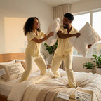 Feather pillow – goose filling, cotton cover, all sleep positions