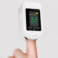 Fingertip Health Monitor – glucose and oxygen tracking, white