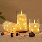 Flameless LED Candle in Glass