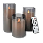 Flameless LED Candles in Glass