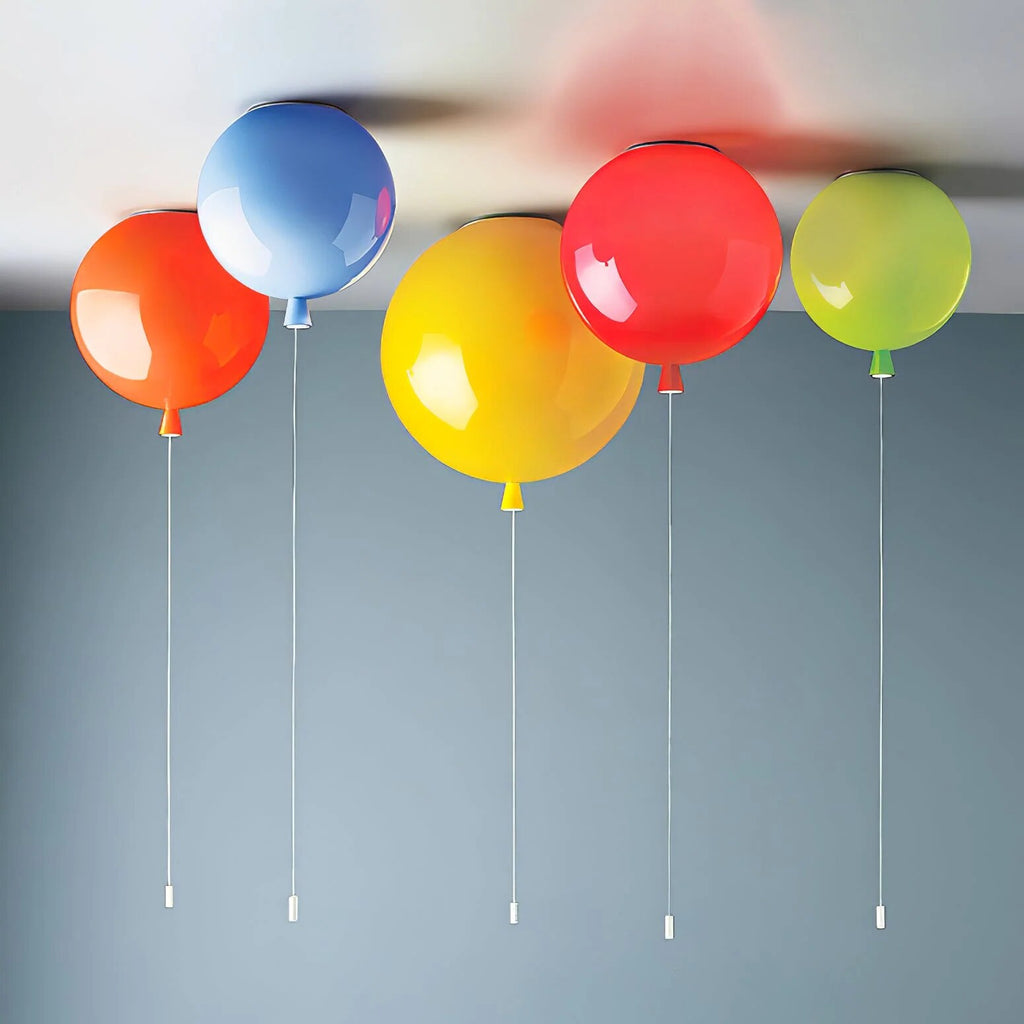 Floating Balloon Ceiling Light – pull cord switch, plastic