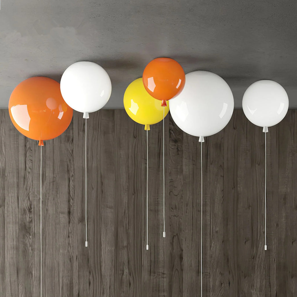 Floating Balloon Ceiling Light – pull cord switch, plastic