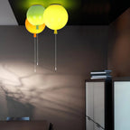 Floating Balloon Ceiling Light – pull cord switch, plastic