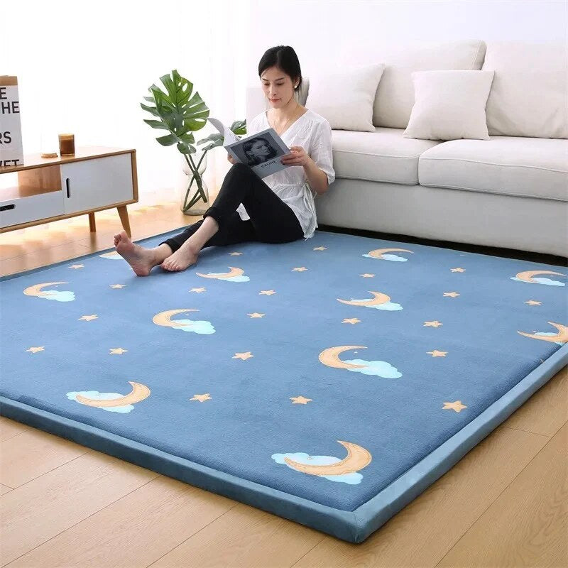Foam Play Mat – rectangular shape, non-slip backing, multiple colours
