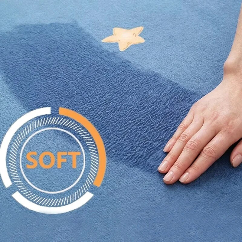 Foam Play Mat – rectangular shape, non-slip backing, multiple colours