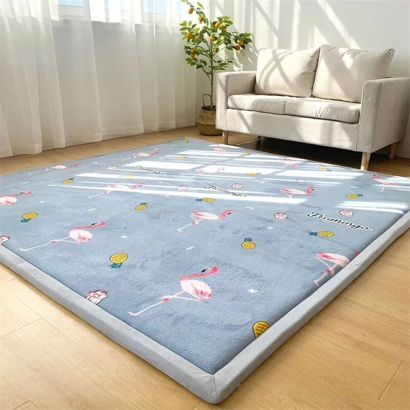Foam Play Mat – rectangular shape, non-slip backing, multiple colours