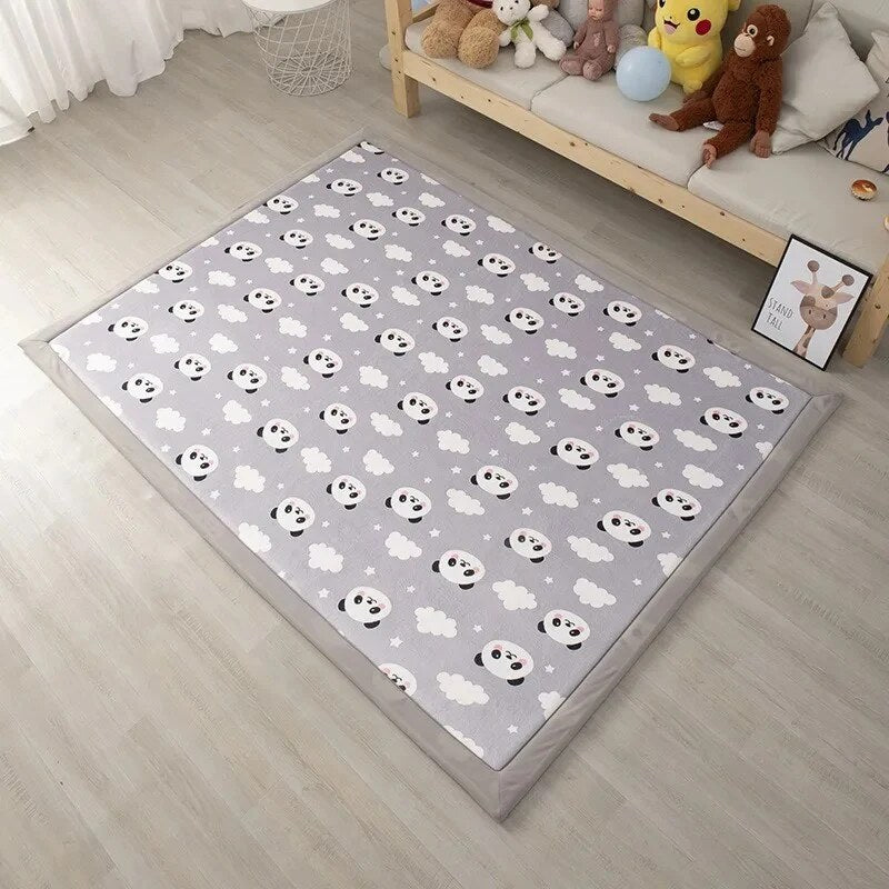 Foam Play Mat – rectangular shape, non-slip backing, multiple colours