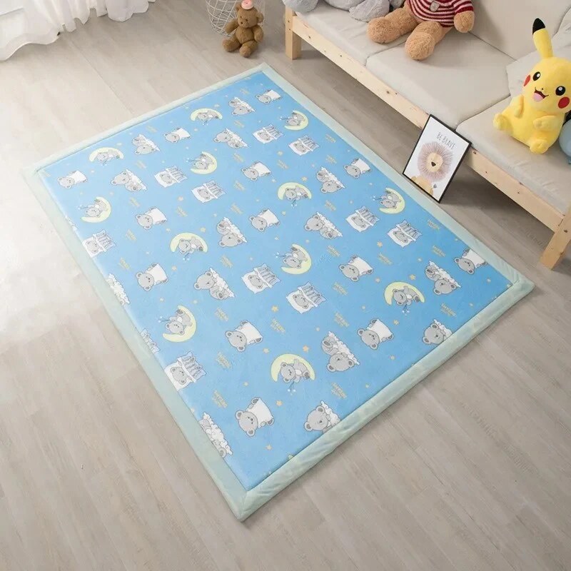 Foam Play Mat – rectangular shape, non-slip backing, multiple colours