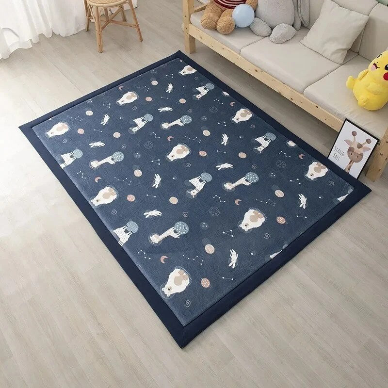 Foam Play Mat – rectangular shape, non-slip backing, multiple colours