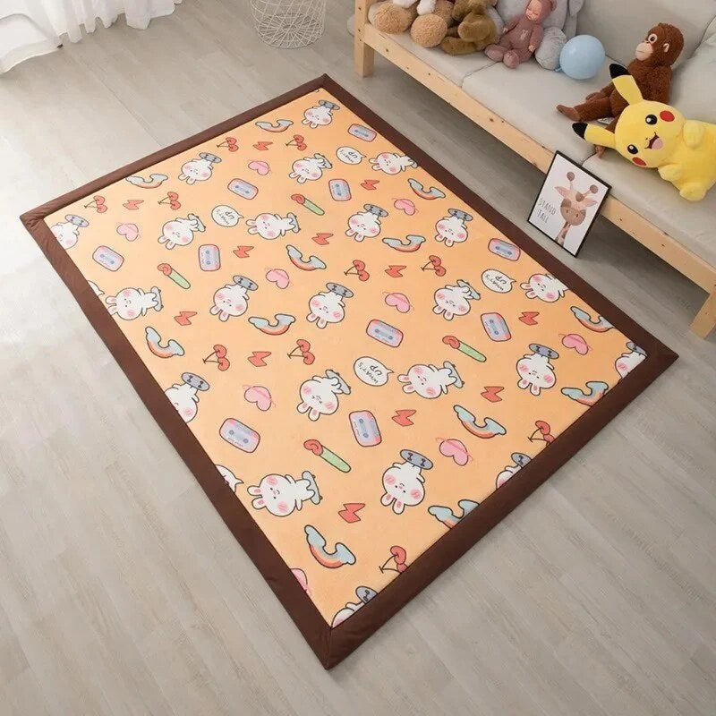 Foam Play Mat – rectangular shape, non-slip backing, multiple colours