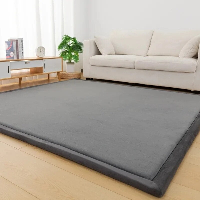 Foam Play Mat – rectangular shape, non-slip backing, multiple colours