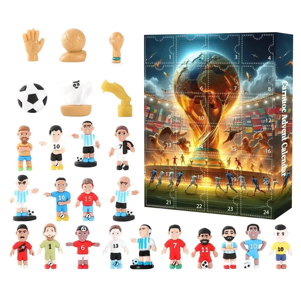 Football Advent Calendar – 24 player figures, three styles