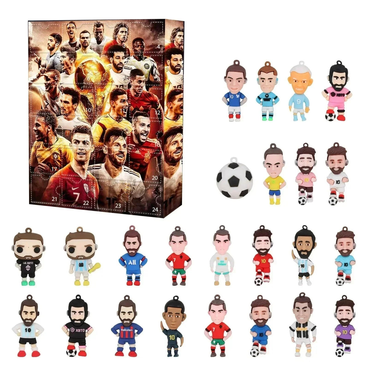 Football Advent Calendar – 24 player figures, three styles