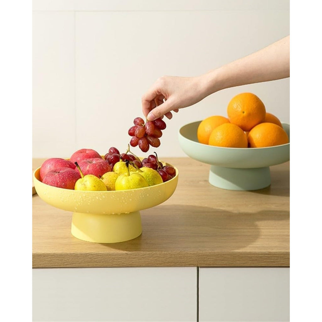 Footed Ceramic Fruit Bowl