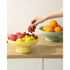 Footed Ceramic Fruit Bowl