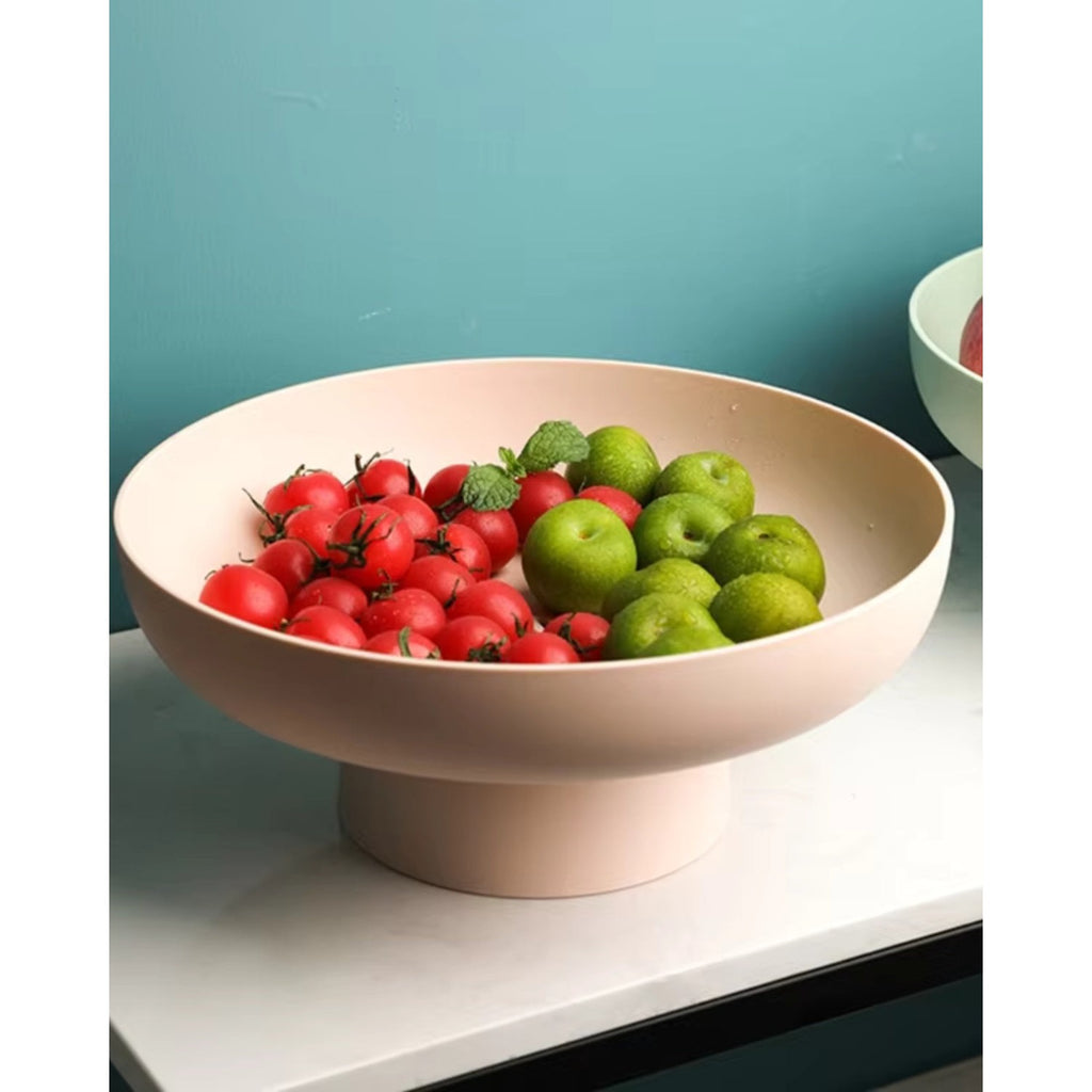 Footed Ceramic Fruit Bowl