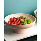 Footed Ceramic Fruit Bowl