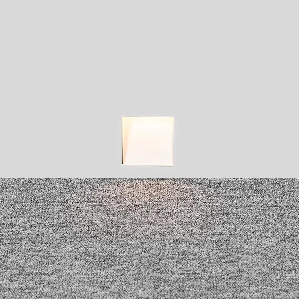Frameless LED Wall Light – recessed, sensor control, two shapes