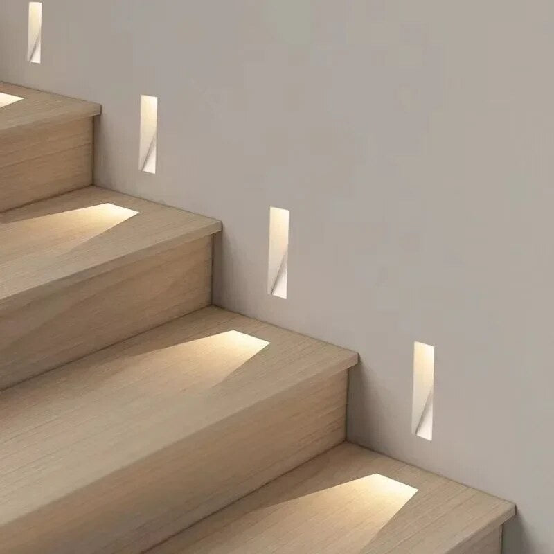 Frameless LED Wall Light – recessed, sensor control, two shapes
