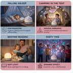 Galaxy Projector Light – enclosed dome, LED patterns, USB rechargeable