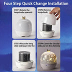 Galaxy Projector Light – enclosed dome, LED patterns, USB rechargeable