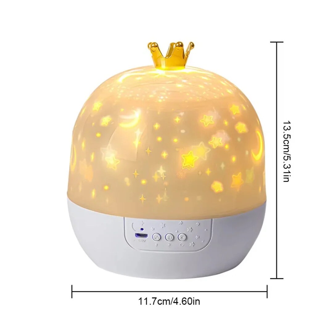 Galaxy Projector Light – enclosed dome, LED patterns, USB rechargeable