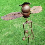 Garden Bird Ornament – metal, rocking motion, moving wings