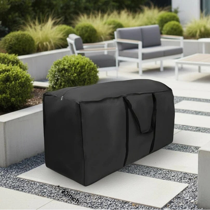 Garden Cushion Storage Bag – water repellent Oxford, carry handles