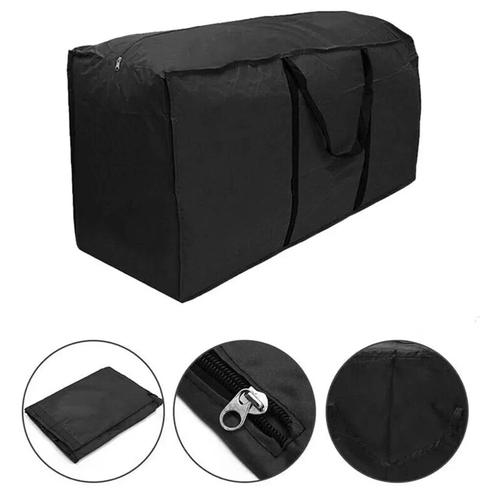 Garden Cushion Storage Bag – water repellent Oxford, carry handles