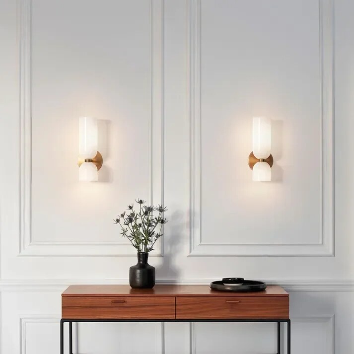 Glass Wall Light – adjustable colour temperature, three finishes