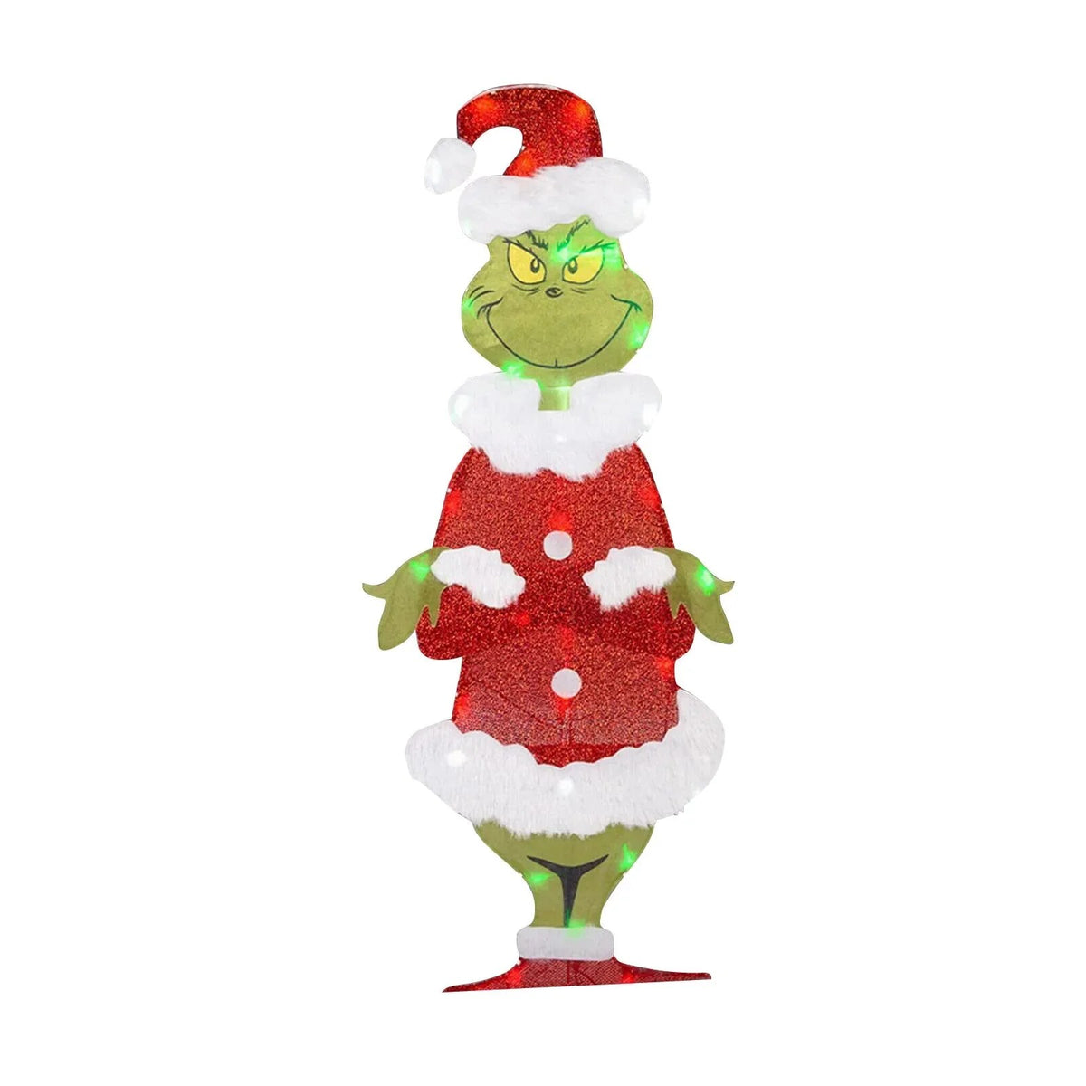 Grinch Garden Decoration – LED outdoor light with ground stakes