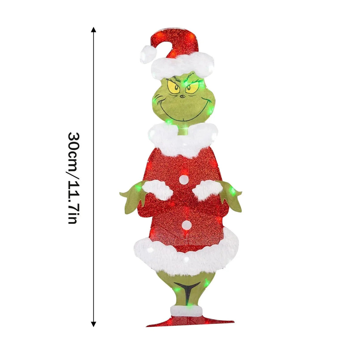 Grinch Garden Decoration – LED outdoor light with ground stakes