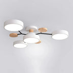 Halo LED Ceiling Light – semi-flush, iron and acrylic, 4–7 configurations