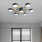 Halo LED Ceiling Light – semi-flush, iron and acrylic, 4–7 configurations