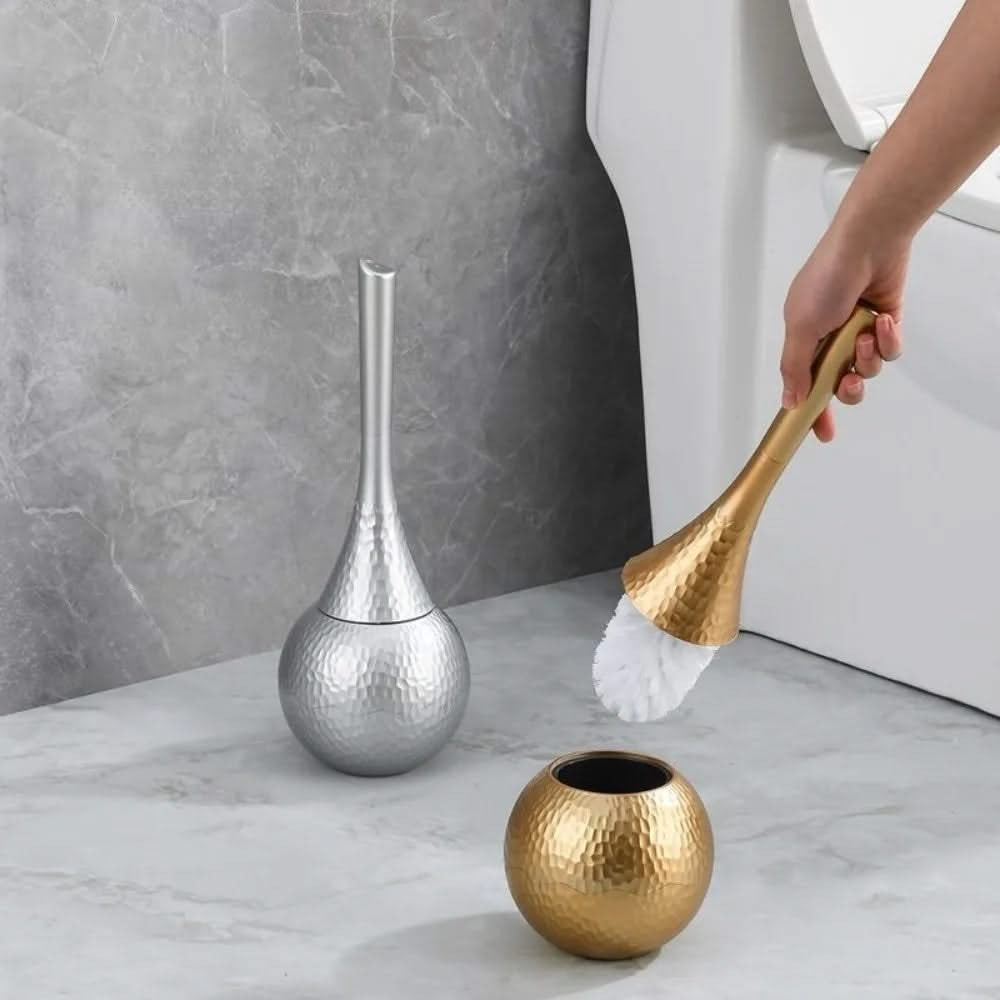 Hammered Toilet Brush Set