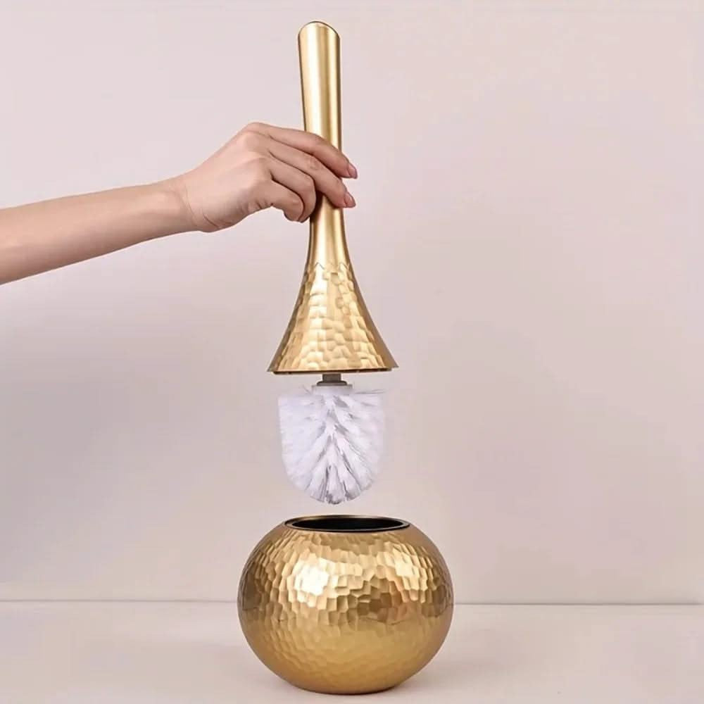 Hammered Toilet Brush Set