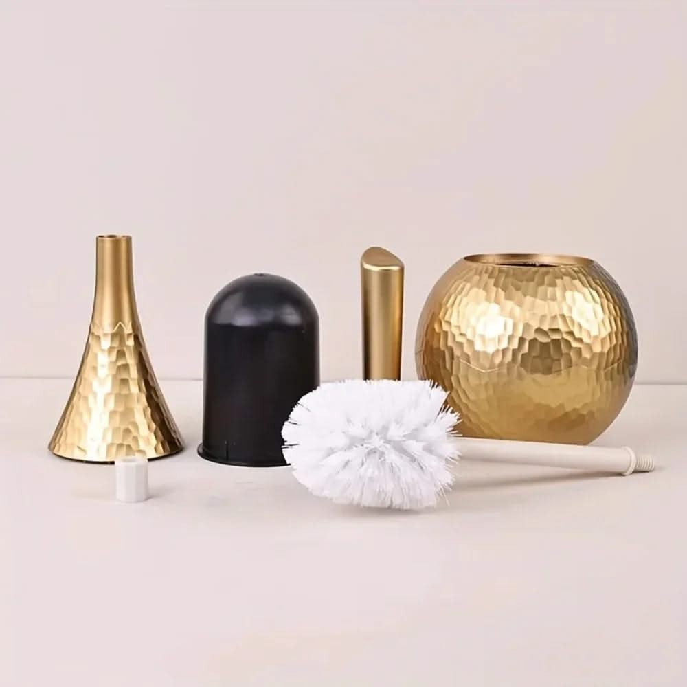 Hammered Toilet Brush Set